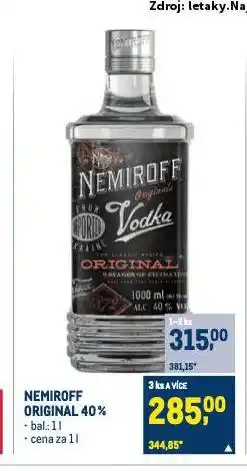 Makro Nemiroff vodka nabídka