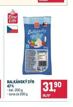 Makro Balkánský sýr nabídka