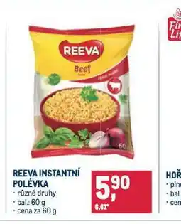 Makro Reeva instantní polévka nabídka