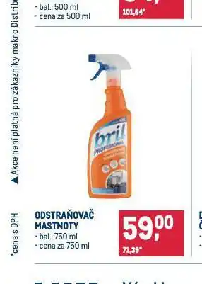 Makro Odstraňovač mastnoty nabídka