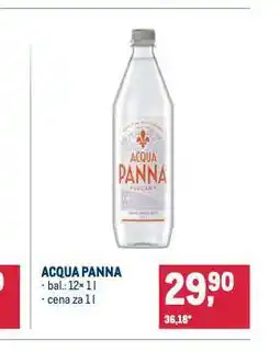 Makro Acqua panna nabídka