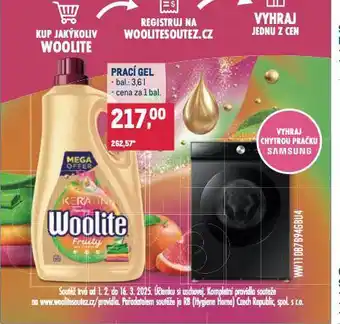 Makro Woolite prací gel nabídka