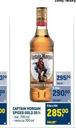 Makro Captain morgan spiced gold nabídka