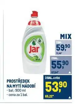 Makro Jar prostředek na mytí nádobí nabídka