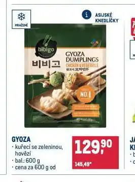 Makro Gyoza nabídka