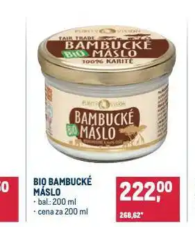 Makro Bio bambucké máslo nabídka