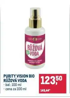 Makro Purity vision bio růžová voda nabídka