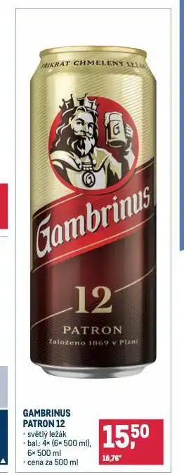 Makro Pivo gambrinus nabídka