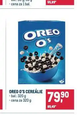 Makro Oreo o's cereálie nabídka