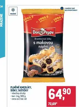 Makro Plněné šišky nabídka