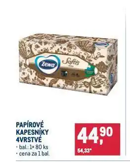 Makro Zewa papírové kapesníky nabídka