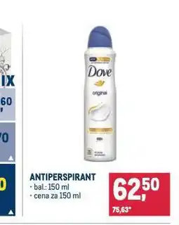 Makro Dove antiperspirant nabídka