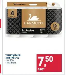 Makro Harmony toaletní papír nabídka