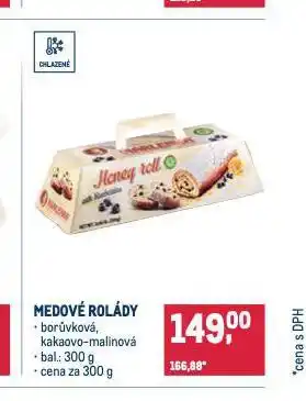 Makro Medové rolády nabídka