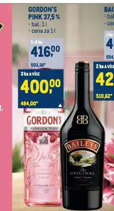 Makro Gordon's gin nabídka