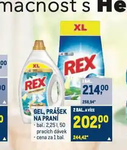 Makro Rex prací prostředek nabídka