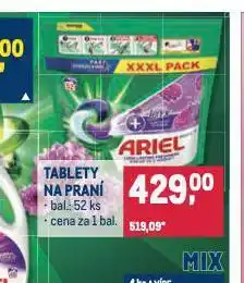 Makro Ariel tablety na praní nabídka