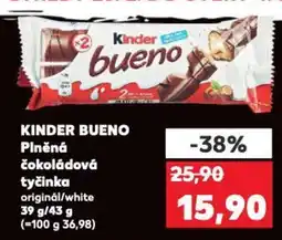 Kaufland KINDER Bueno Plněná čokoládová tyčinka nabídka