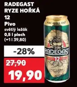 Kaufland RADEGAST RYZE HOŘKÁ 12 Pivo nabídka