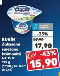 Kaufland KUNIN Zakysaná smetana krémovitá nabídka