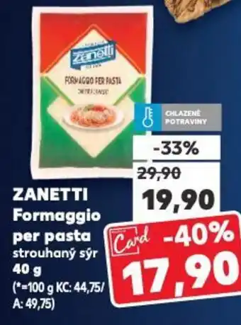 Kaufland ZANETTI Formaggio per pasta nabídka