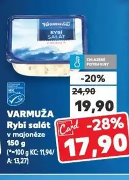 Kaufland VARMUŽA Rybí salát nabídka