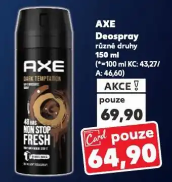 Kaufland AXE Deospray nabídka