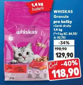 Kaufland WHISKAS Granule pro kočky nabídka