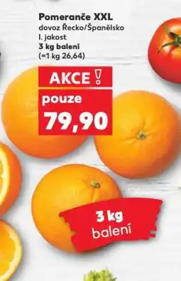 Kaufland Pomeranče XXL nabídka