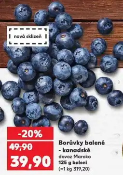 Kaufland Borůvky balené - kanadské nabídka