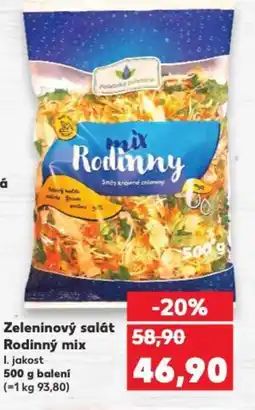 Kaufland Zeleninový salát Rodinný mix nabídka