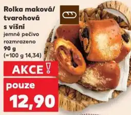 Kaufland Rolka maková/ tvarohová s višní nabídka