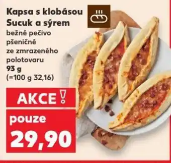 Kaufland Kapsa s klobásou Sucuk a sýrem nabídka