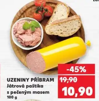 Kaufland UZENINY PŘÍBRAM Játrová paštika s pečeným masem nabídka