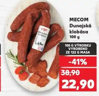 Kaufland MECOM Dunajská klobása nabídka