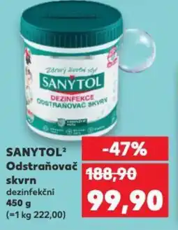 Kaufland SANYTOL Odstraňovač skvrn dezinfekční nabídka