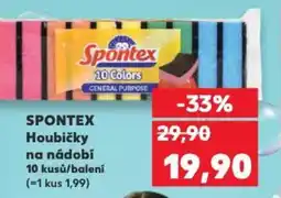 Kaufland SPONTEX Houbičky na nádobí nabídka