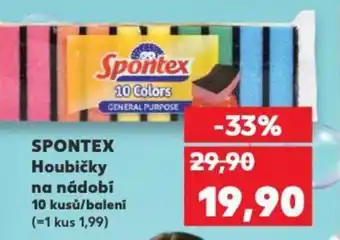 Kaufland SPONTEX Houbičky na nádobí nabídka