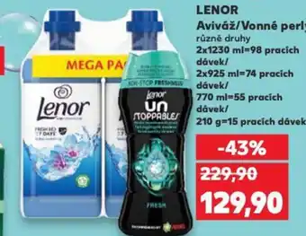 Kaufland LENOR Aviváž/Vonné perly nabídka