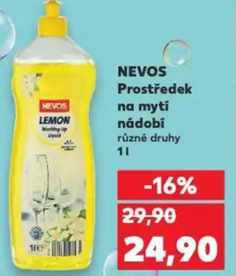 Kaufland NEVOS Prostředek na mytí nádobí různé druhy nabídka