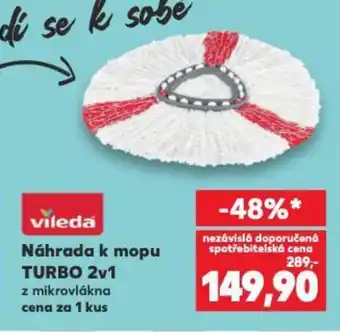 Kaufland Náhrada k mopu TURBO 2v1 nabídka