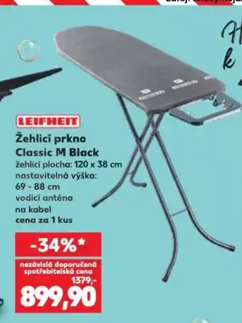 Kaufland Žehlicí prkno Classic M Black nabídka