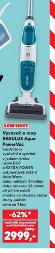 Kaufland Vysavač a mop REGULUS Aqua PowerVac nabídka