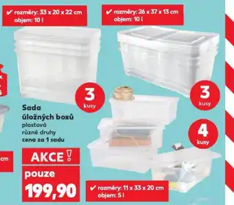 Kaufland Sada úložných boxů nabídka