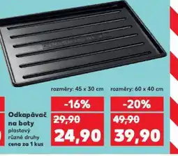 Kaufland Odkapávač na boty plastový různé druhy cena za 1 kus nabídka