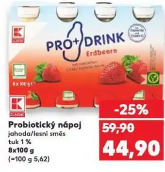 Kaufland Probiotický nápoj jahoda/lesní směs nabídka