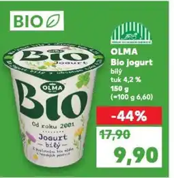 Kaufland OLMA Bio jogurt nabídka