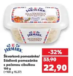 Kaufland Škvarková pomazánka/ Sádlová pomazánka s pečenou cibulkou nabídka