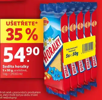 Lidl Sedita horalky, 5x 50 g nabídka