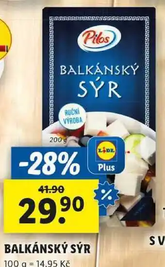 Lidl BALKÁNSKÝ SÝR, 200 g nabídka